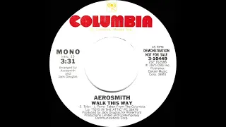 1977 Aerosmith - Walk This Way (mono radio promo 45)