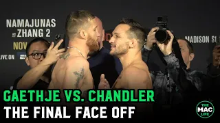 Justin Gaethje vs. Michael Chandler Final Face Off | UFC 268