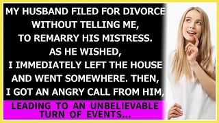 【Compilation】My husband filed for divorce without telling me, to remarry his mistress. I left and...