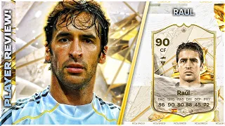 OMG!!!!!! THE FINESSE SHOTS ARE CRACKED - ICON 90 RATED RAUL PLAYER REVIEW - EA FC24 ULTIMATE TEAM