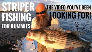 Striper fishing for Dummies! How to catch Striped Bass. Striper fishing for beginners!