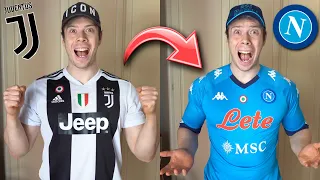 DIVENTO TIFOSO DEL NAPOLI PER UN GIORNO INTERO!! *da Juventino a Napoletano*