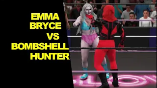 GLOW 1985 Emma Bryce vs Bombshell Hunter - Mixed Match