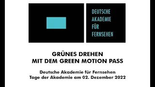 Podiumsdiskussion: Grünes Drehen mit dem Green Motion Pass