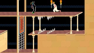 Prince Of Persia (1989) - Clash with Shadow Prince early