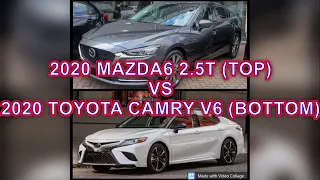 2020 Mazda 6 vs 2020 Toyota Camry - Comparison on Paper