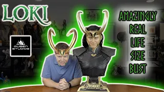 UNBELIEVABLE REAL LOOKING LIFE SIZE LOKI BUST from Avengers Infinity War by Queen Studios REVIEW