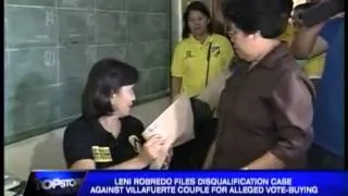 Leni Robredo files DQ case vs Villafuertes for alleged votebuying