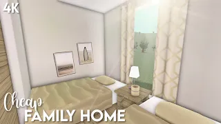 4k No-Gamepass Cheap Family Home | Bloxburg ROBLOX speedbuild