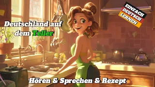 Deutschland auf dem Teller| Deutschkurs [A2- B1]| Hören & Sprechen & Rezept