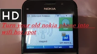 Turn your old nokia mobile into moving wifi hot spot to share internet