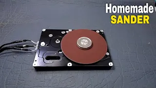 Homemade Sander Machine|Diy Sander | how to make Hard disk Sander | Electric Sanding Machine