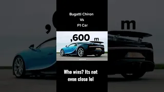 The Ultimate Speed Showdown: F1 Car Vs Bugatti Chiron