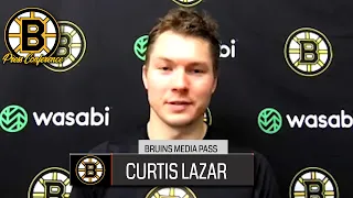 Curtis Lazar: "We battled, we competed, we skated." vs Senators | Bruins Postgame