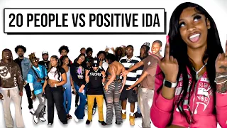 20 GUYS VS 1 YOUTUBER: POSITIVE IDA