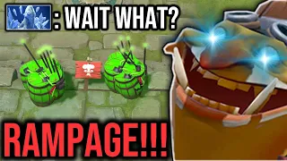 WTF D*ck Mines Strats!! Techies 200IQ RAMPAGE Defense in 5K MMR Bracket!!