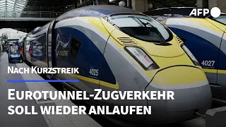 Nach Kurzstreik: Eurotunnel-Zugverkehr soll wieder anlaufen | AFP