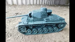 танк Pz.Kpfw. III Ausf. J Selbstfahrlafette 8.8 и небольшой видео урок