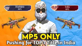Pushing TOP 1 Title in MP5 | Free Fire Solo Br Rank Weapon Glory Pushing with Tips and Tricks| Ep-3
