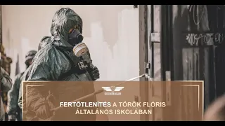 Fertőtlenítés a Török Flóris Általános Iskolában