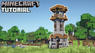 Minecraft - Small Stone Tower Tutorial (How to Build)