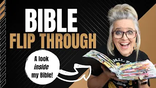 A Peek Into My Bible || Bible Flip Through!