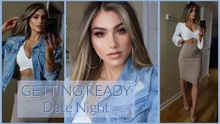 GRWM Date Night 2019 | Outfit Makeup & Hair Transformation (Before & After!)