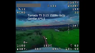 AtomRC Dolphin speed test (Tornado T5 3115 1520kv  6s2p  6*5.5 prop)