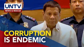 Korapsyon, hindi matitigil pero maaring ma-minimize — Pangulong Duterte