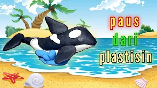 membuat ikan paus dari plastisin