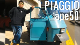 PIAGGIO ape50 謎のオート三輪車を納車！