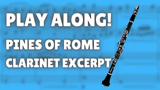 Play Along! Respighi Pines of Rome, Mvt 3 Clarinet Excerpt - Orchestral Track WITHOUT CLARINET