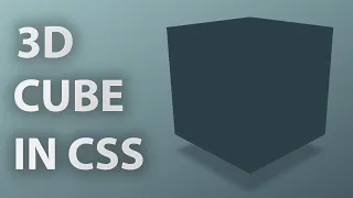 CSS Transform Tutorial: Creating an Awesome 3D Cube Animation from Scratch Step-by-Step