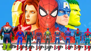 CLASSIC AVENGERS MARVEL COMICS VS SPIDER MAN ARMY - EPIC BATTLE