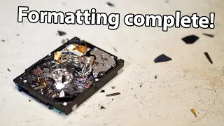 How to format a hard drive (with a sledgehammer)