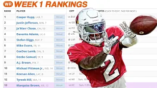 Fantasy Football Rankings Week 1 (2022)