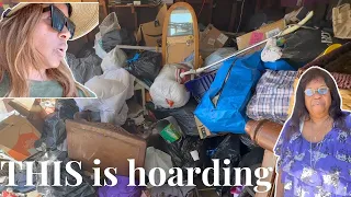 DECLUTTERING MY SISTERS HOARDER GARAGE! This was INSANE😱😭🤯 (Ep. 3)