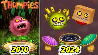 Thumpies Evolution - All Thumpies and Costumes | My Singing Monsters