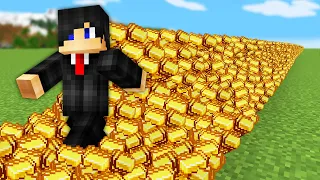 Minecraft but Everything I Touch turns to GOLD...