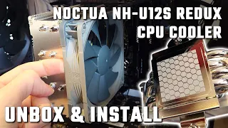 Noctua NH U12S Redux Unboxing and Installing CPU Cooler ASMR Relaxing