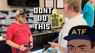 What NOT to do in a Gun store