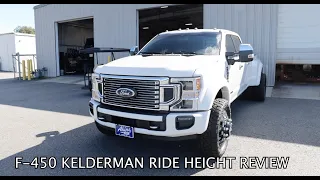 Ride Height KELDERMAN Air Suspension 2022 Ford F-450 Platinum Reserve Edition REVIEW