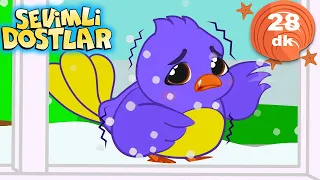 🐦 Mini Mini Bir Kuş ile En Sevilen Çocuk Şarkıları 🪺 | Sevimli Dostlar | Bebek Şarkıları | Adisebaba