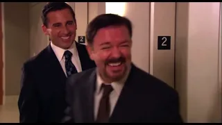 Michael scott and David brent The office blooper.