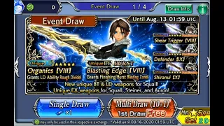 DFFOO SQUALL BURST LD WEAPON GACHA DRAW | BANNER PULL