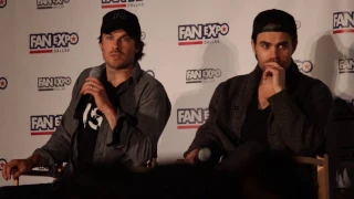 Ian Somerhalder and Paul Wesley on who would win in a fight between Damon and Stefan