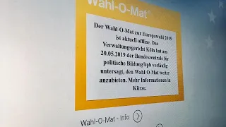 Verfassungswidrig - Gericht stoppt Wahl-O-Mat