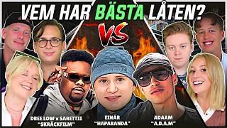 VEM HAR BÄSTA LÅTEN? (Einar, Dree Low, Adaam) | Swedish Rap Reaction | #40