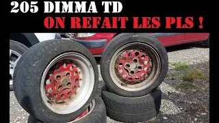 205 Dimma TD - restauration des jantes PLS