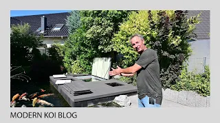 Modern Koi Blog #4869 - Wolfgangs Trommelfilteranlage mit passender Hydraulik